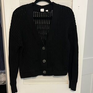 GAP Black Knit Women's Cardigan
